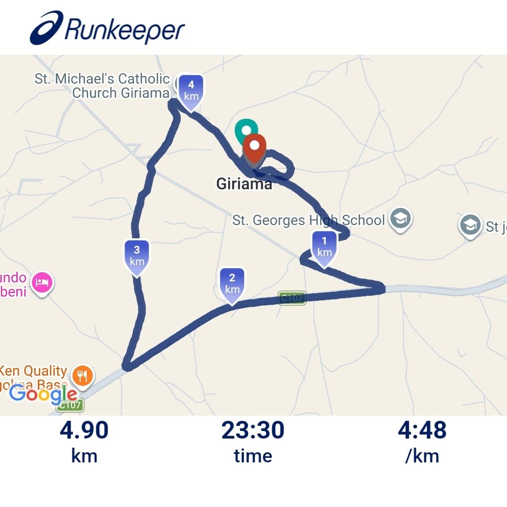 5KM Run Route Map